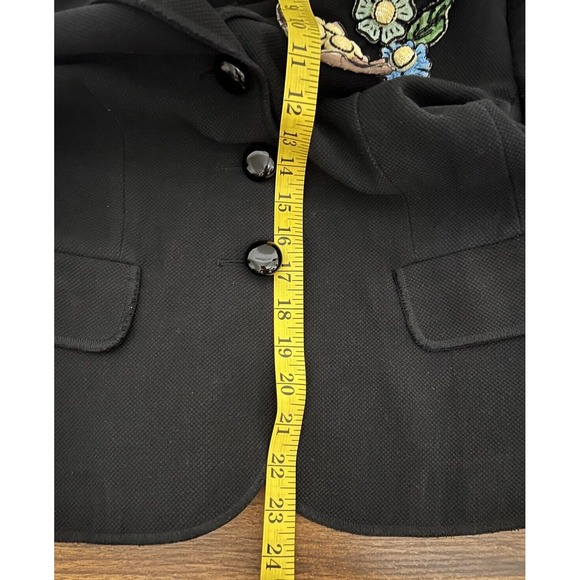 MOSCHINO CHEAP AND CHIC RARE VINTAGE sequin beads flower BLAZER US sz 12